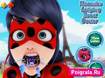Игра Леди Баг лечит горло Леди Баг лечит горло картинка 1